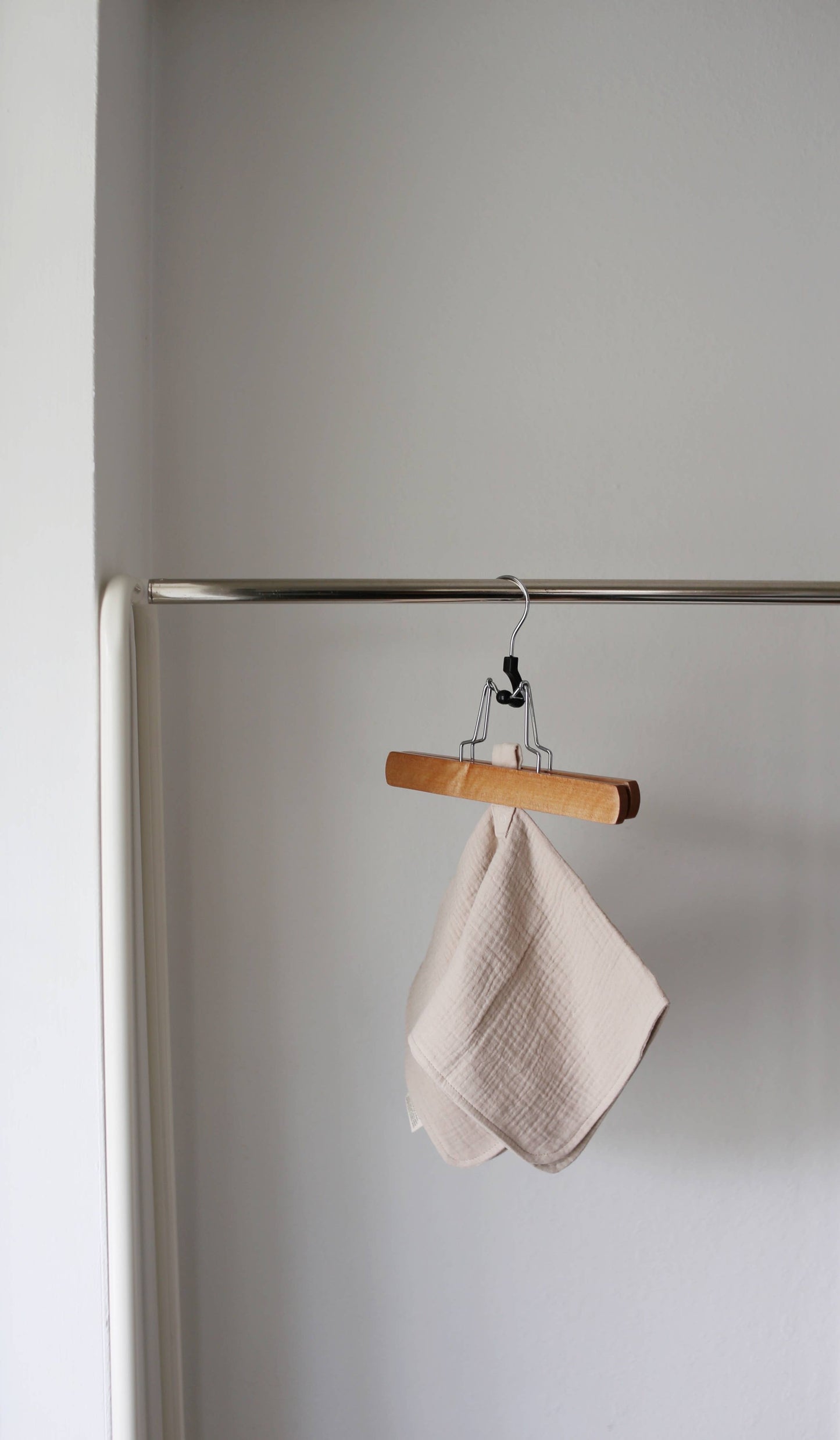 Natural Sand Organic Cotton Muslin Lovey Blanket