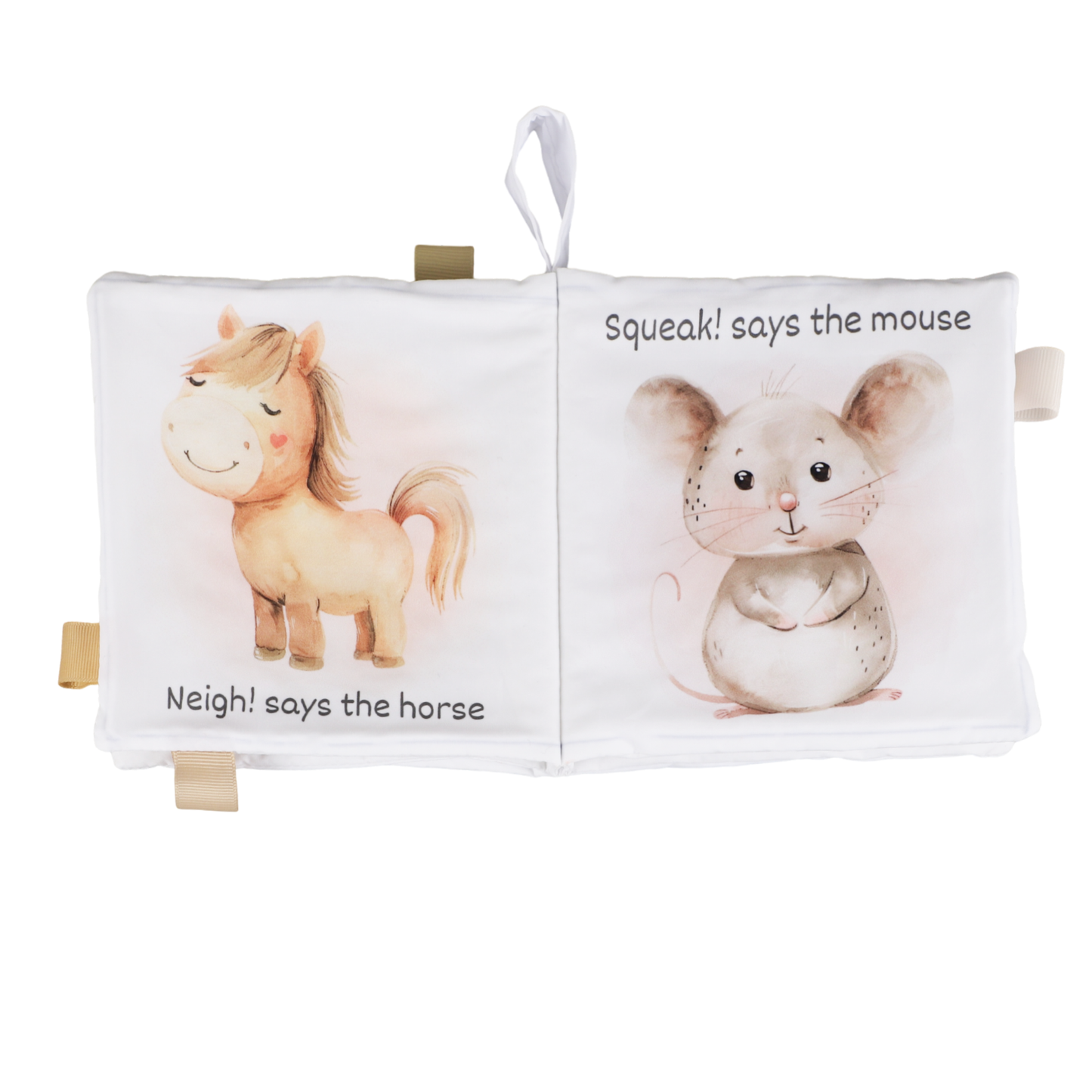 Farm Animals – 10-Page Crinkle Cloth Book for Toddlers