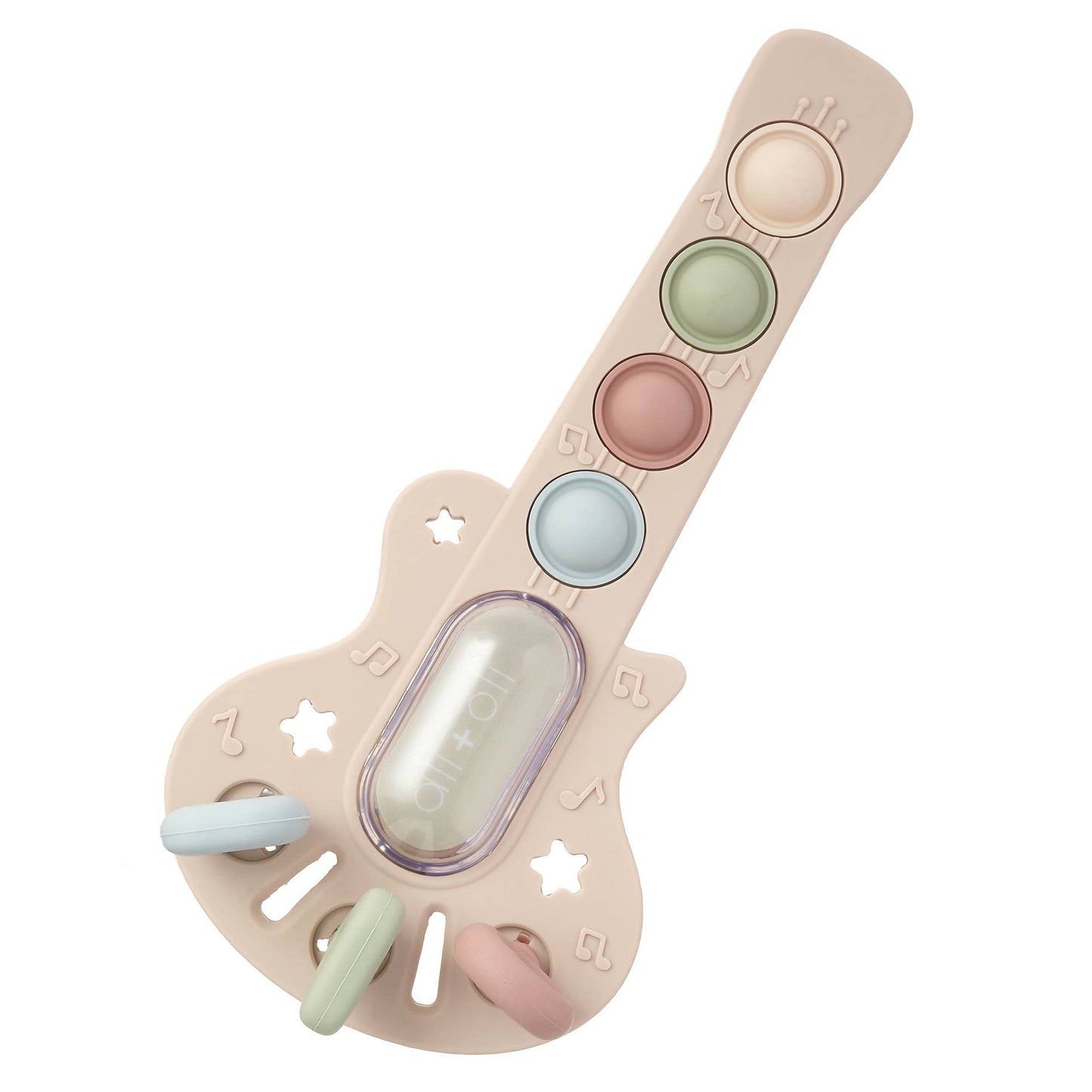 Guitar-Shaped Sensory Pull & Teether Activity Toy