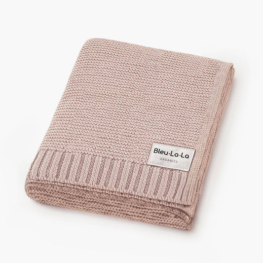 Heritage Knit 100% Organic Cotton Swaddle Baby Blanket