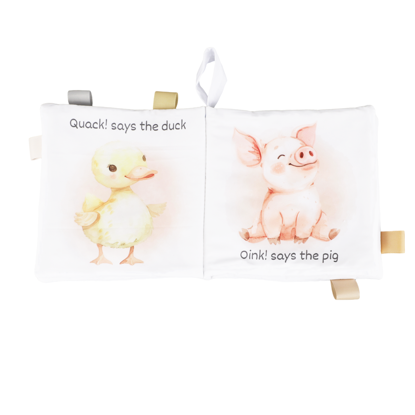 Farm Animals – 10-Page Crinkle Cloth Book for Toddlers