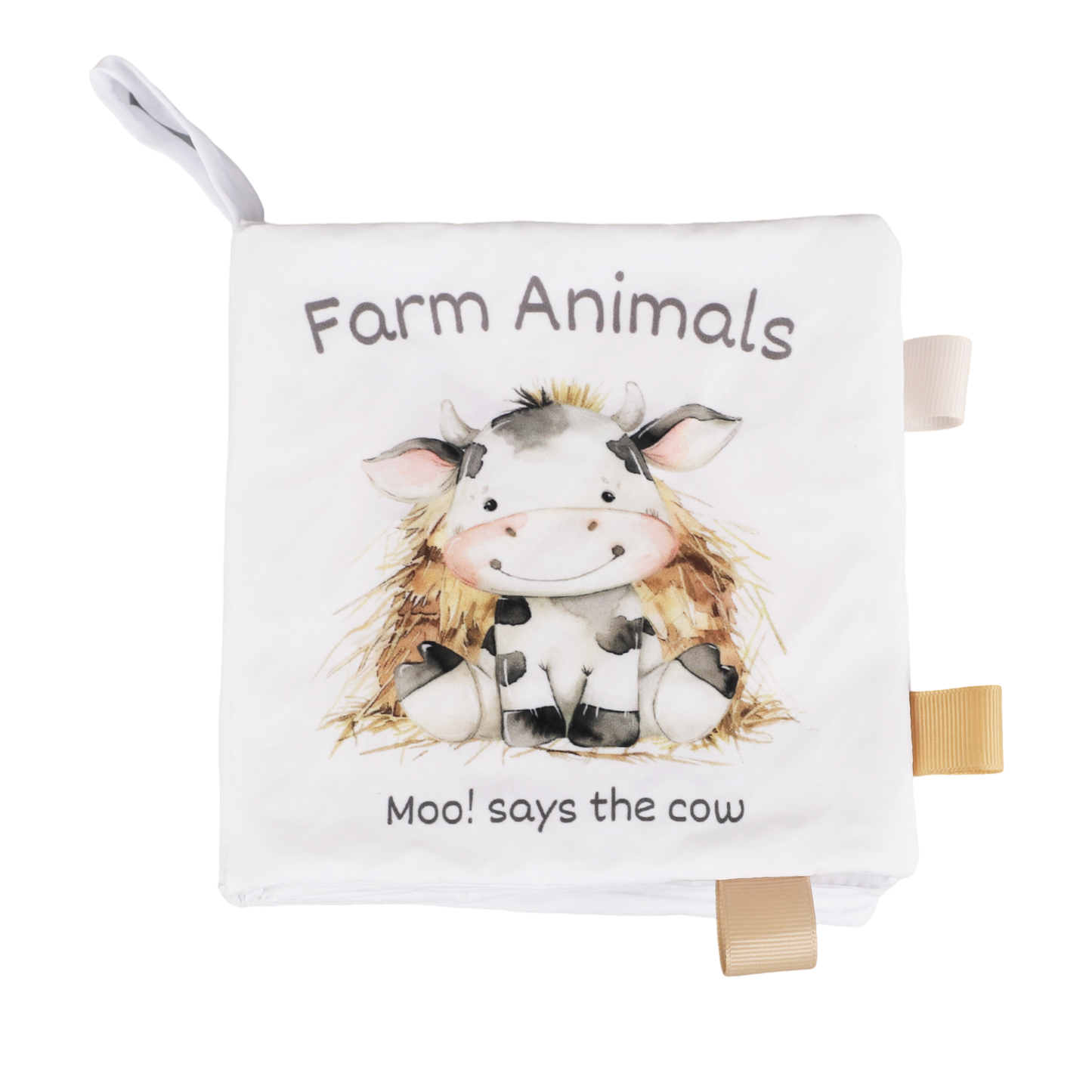 Farm Animals – 10-Page Crinkle Cloth Book for Toddlers