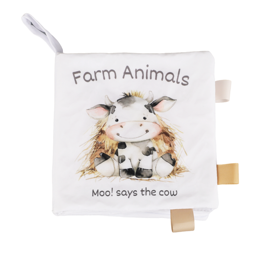 Farm Animals – 10-Page Crinkle Cloth Book for Toddlers