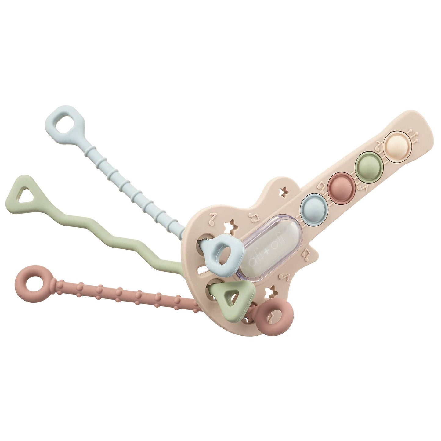 Guitar-Shaped Sensory Pull & Teether Activity Toy