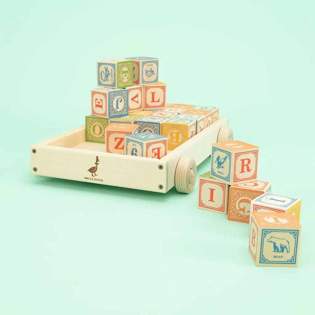 Classic Abc Blocks with Wagon